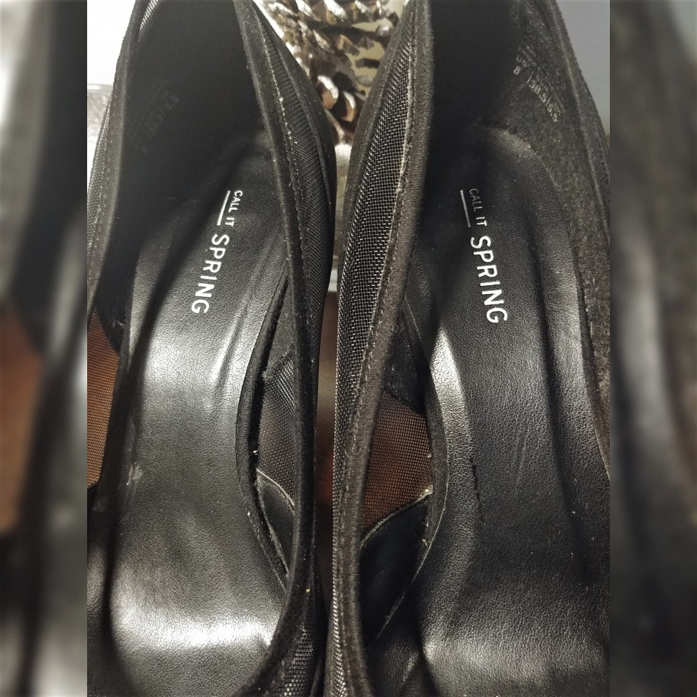 Call It Spring Mesh Inset Pumps Black Size - Picture 4 of 8